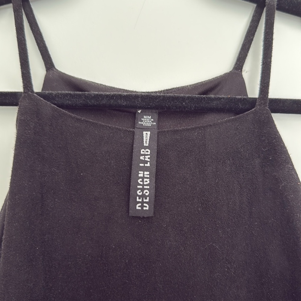 Suede peplum halter top - Picture 2 of 3